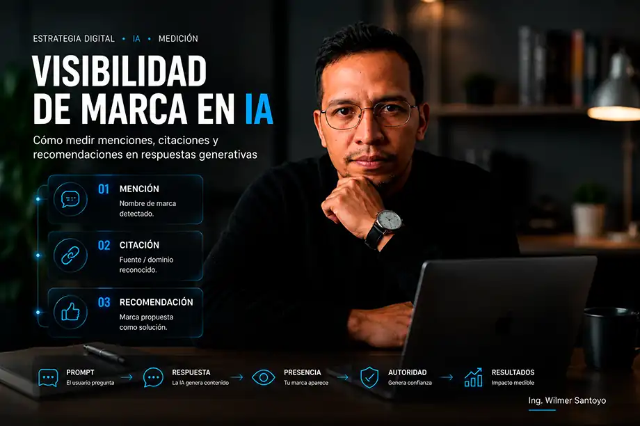 Medición de visibilidad de marca en respuestas generativas de inteligencia artificial