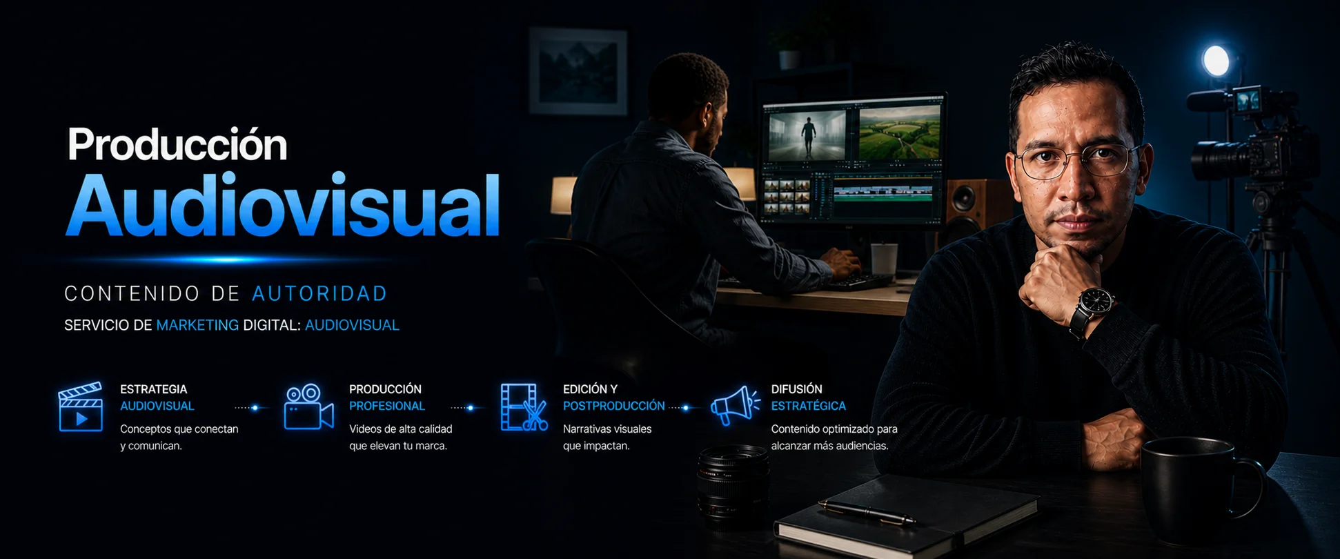 Producción audiovisual profesional para marketing digital y posicionamiento de marca en Ecuador